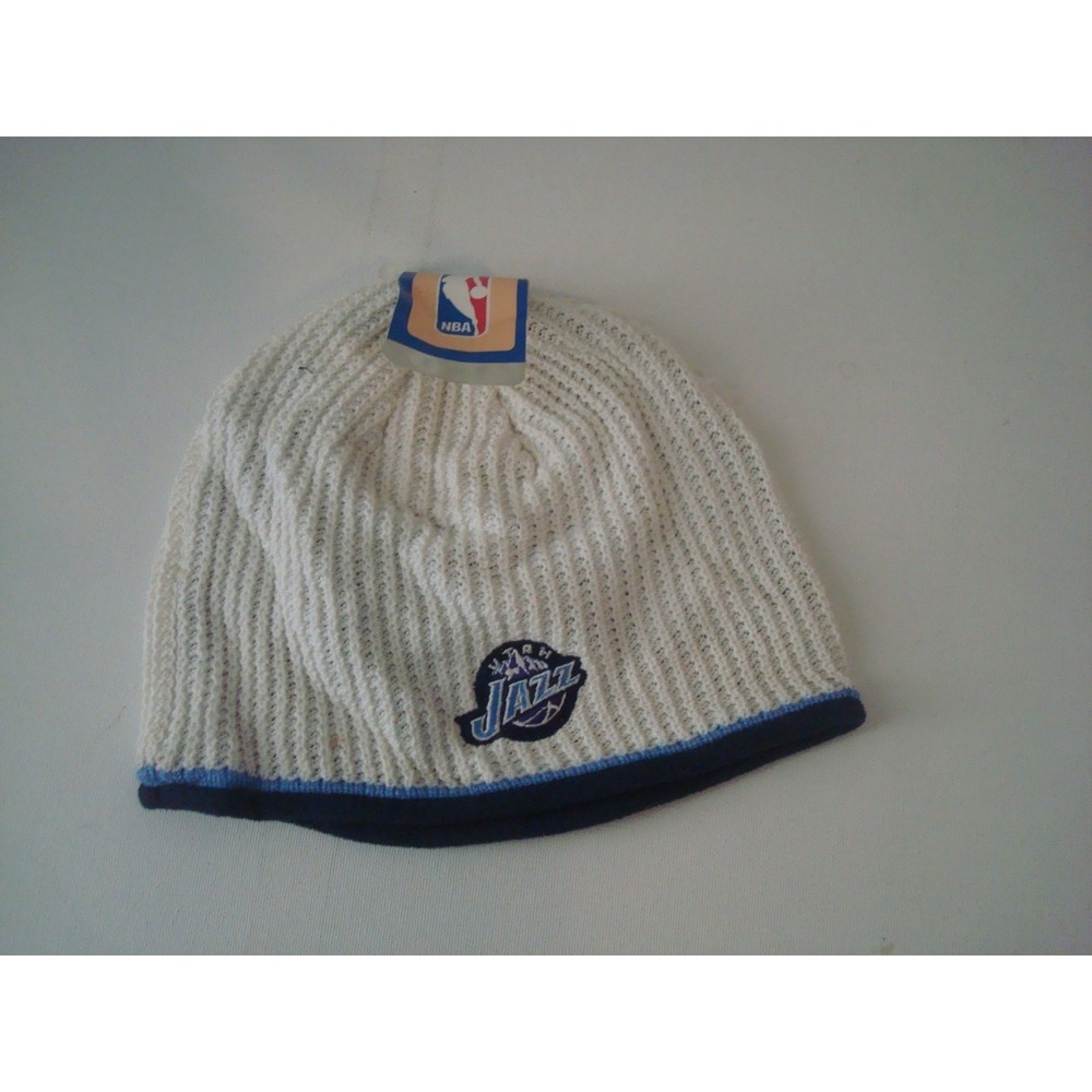 UTAH JAZZ BEANIE KNIT TOBOGGAN HAT CAP DEADSTOCK VINTAGE U4